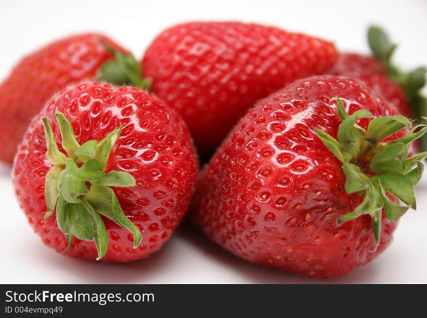 Strawberries in isolated