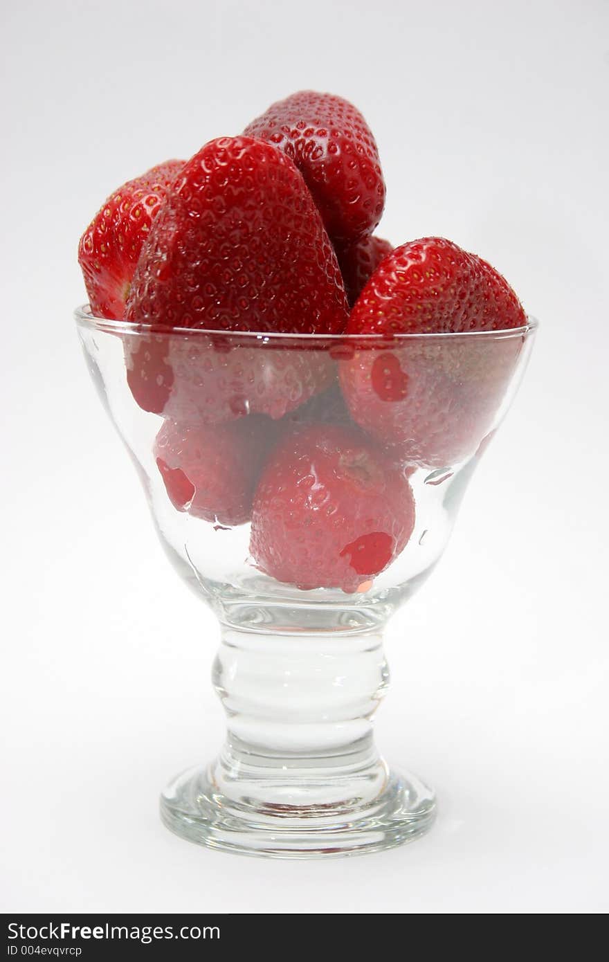 dessert Strawberries in isolated