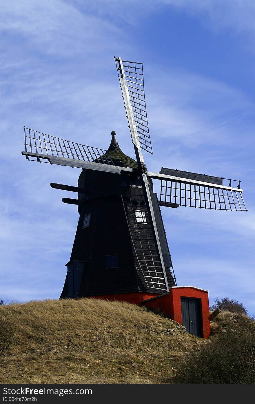 An old windmill in denmark