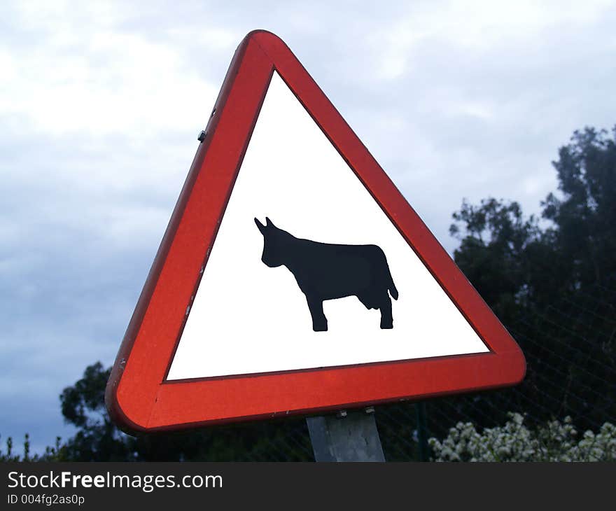 Cow sign