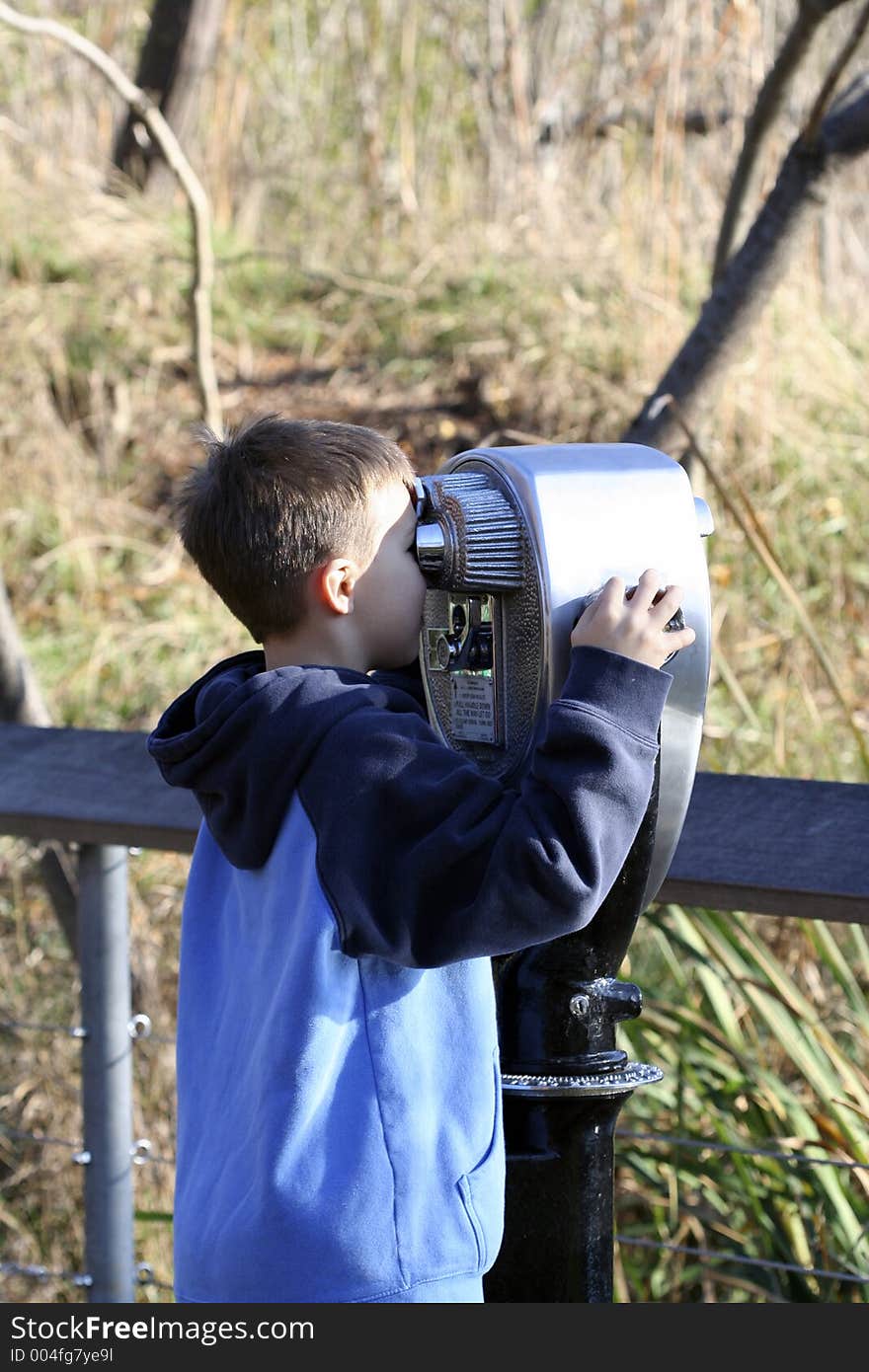 Child Using binocular