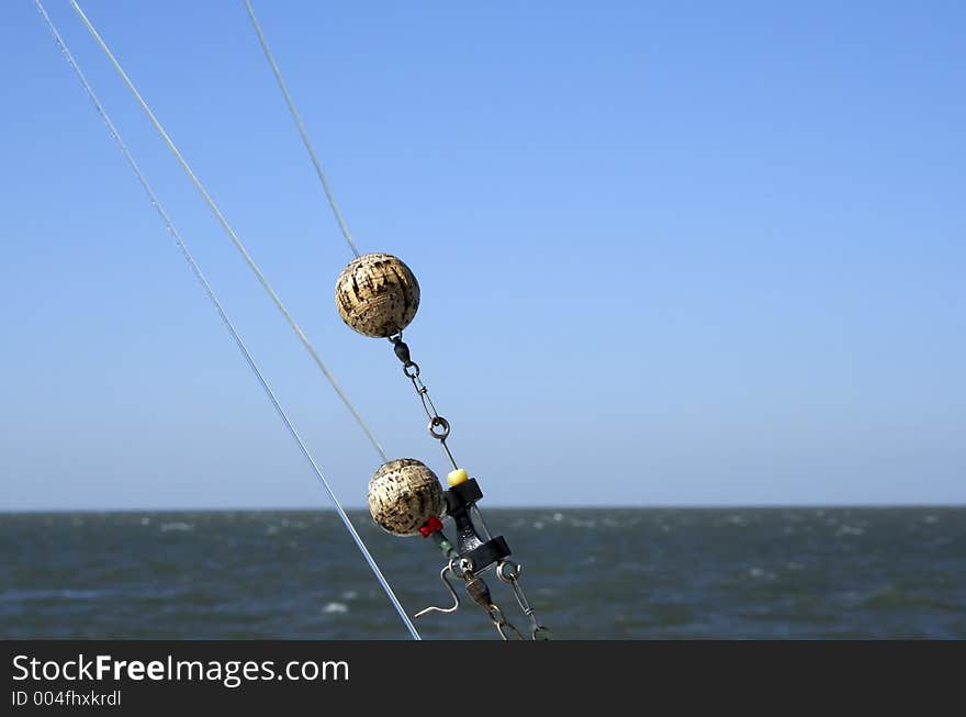 Detail of Saltwater Fishing Rig