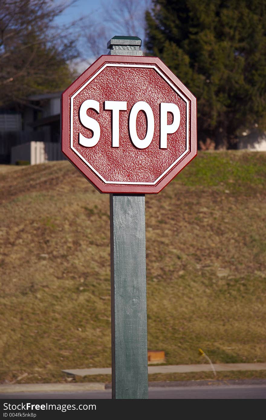 Textured Stop Sign