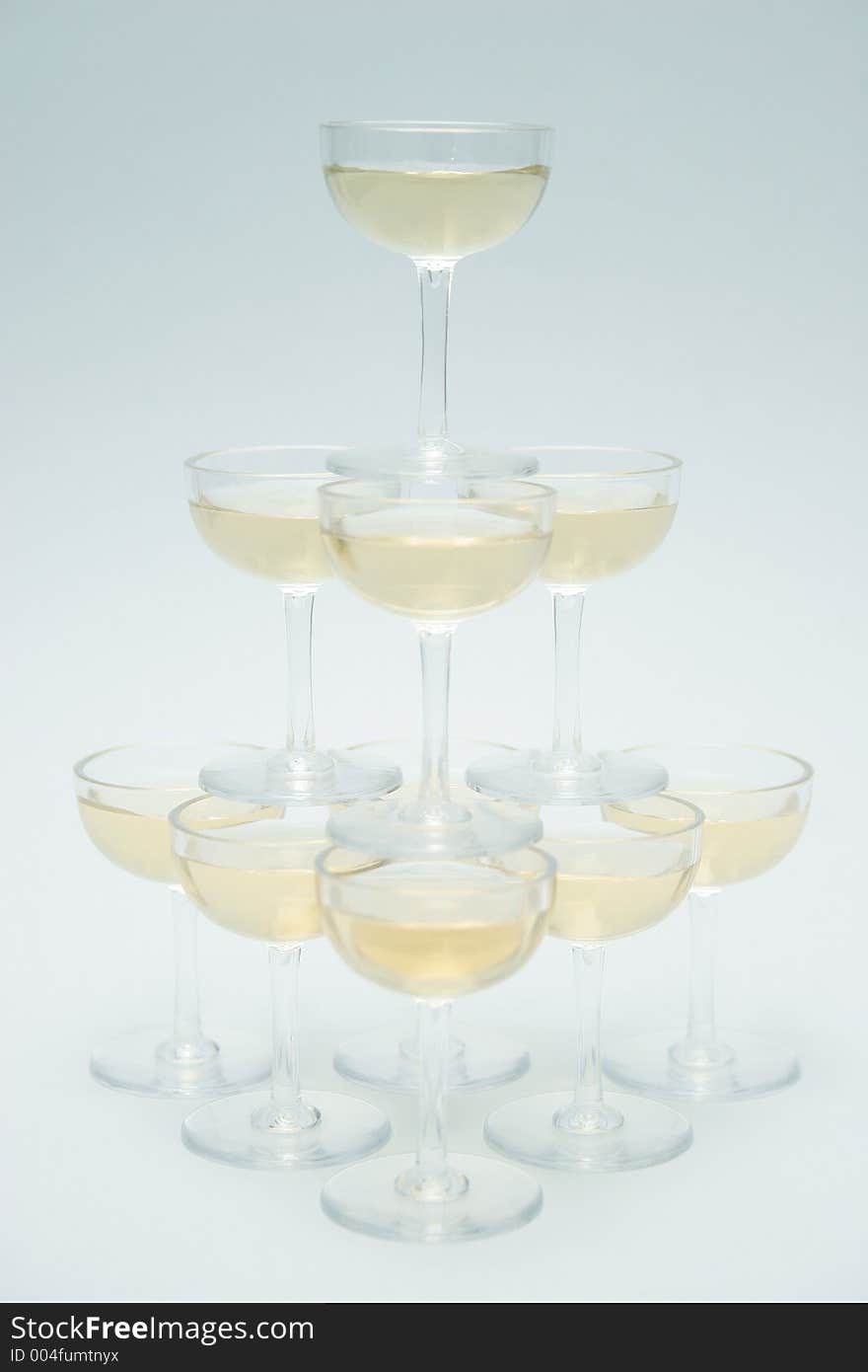 Collectives white wine in isolated. Collectives white wine in isolated