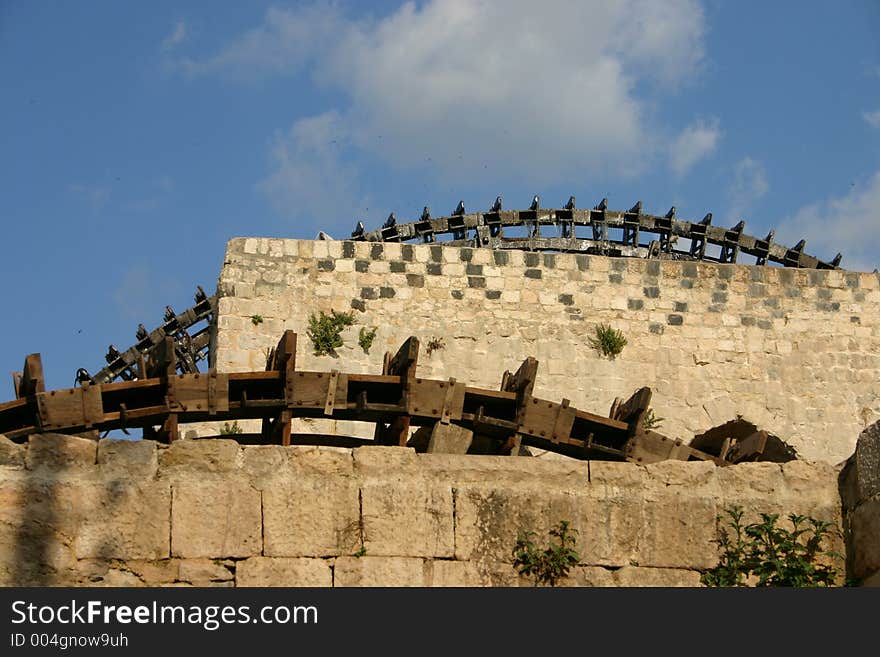 Hama water-wheel. Hama water-wheel