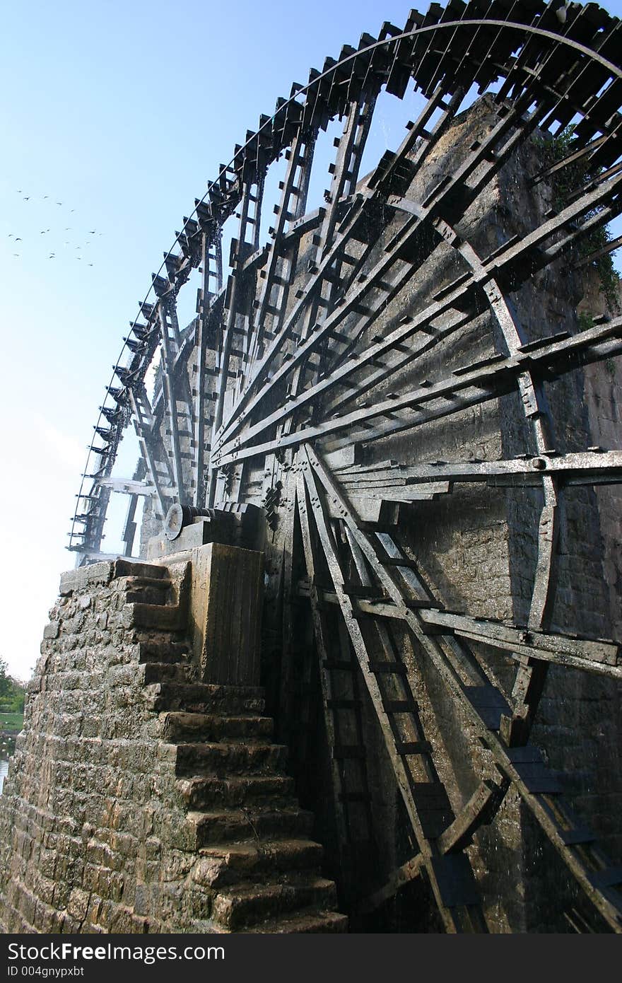 Hama water-wheel. Hama water-wheel