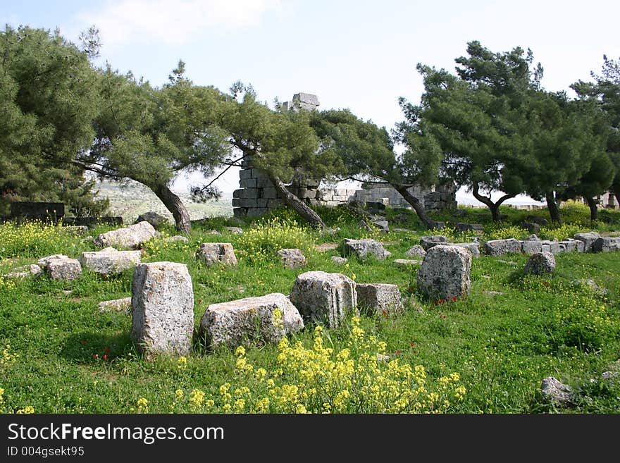 Ruins of Simonis abbey. Ruins of Simonis abbey