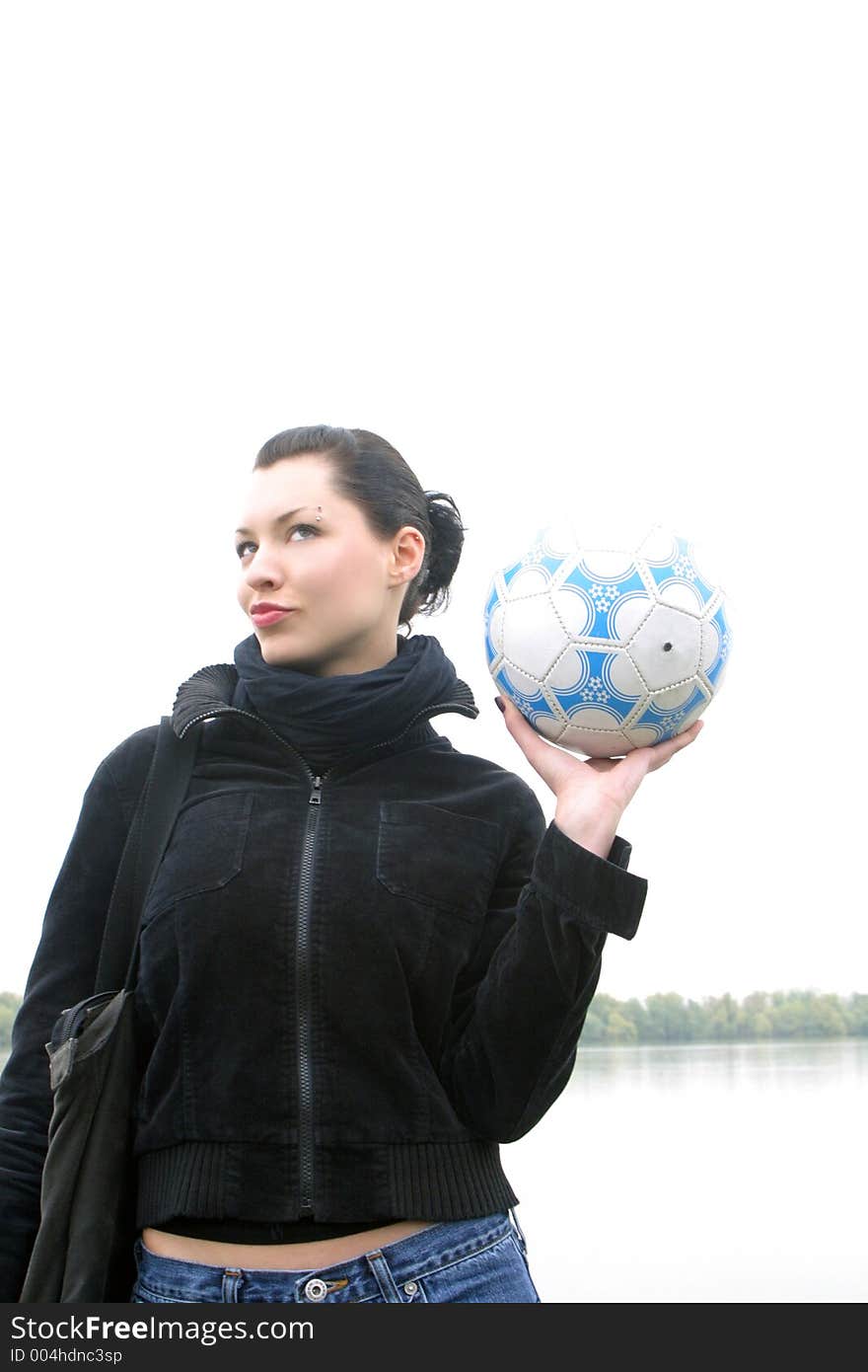 Girl and ball