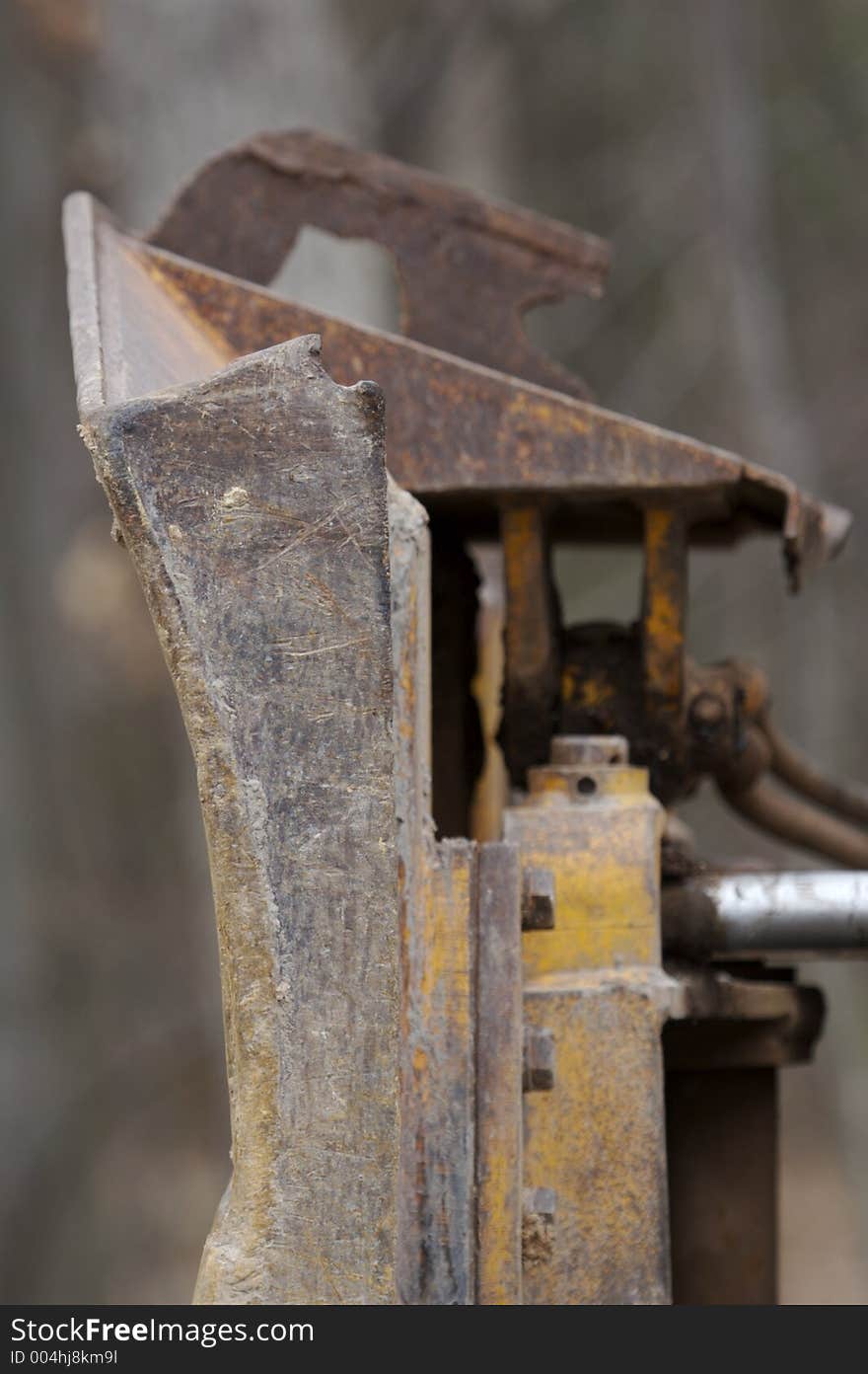 Bulldozer Blade Detail