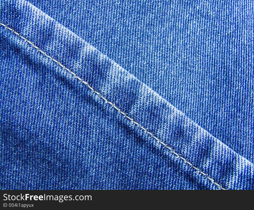 Blue jeans texture with diagonal line. Blue jeans texture with diagonal line