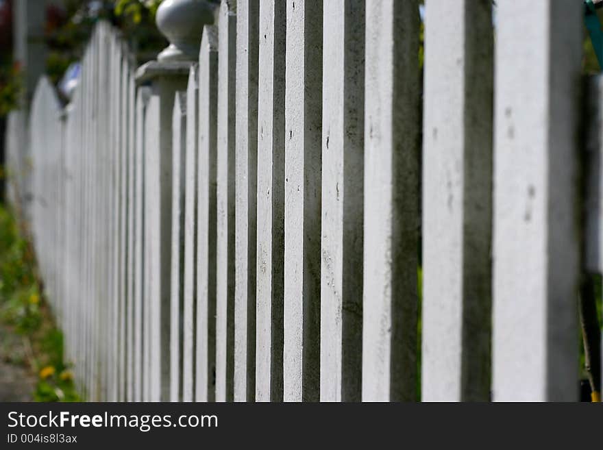 Abstract picket fence