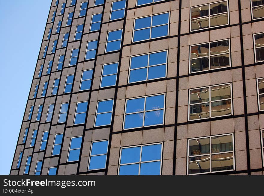 The windows from a building