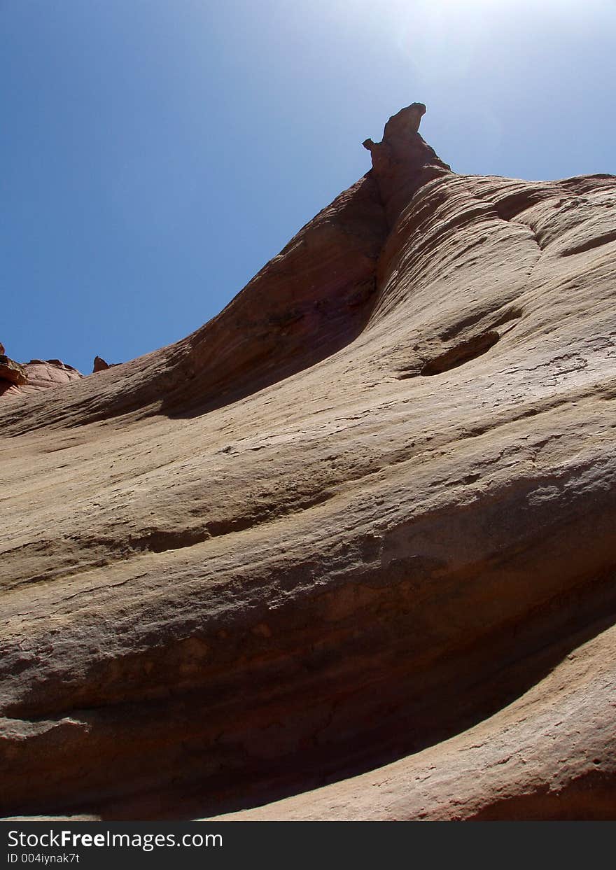 Sandstone rock formation. Sandstone rock formation