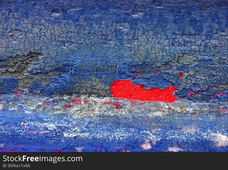 Detail of the painting on boats out of water for the winter. Detail of the painting on boats out of water for the winter