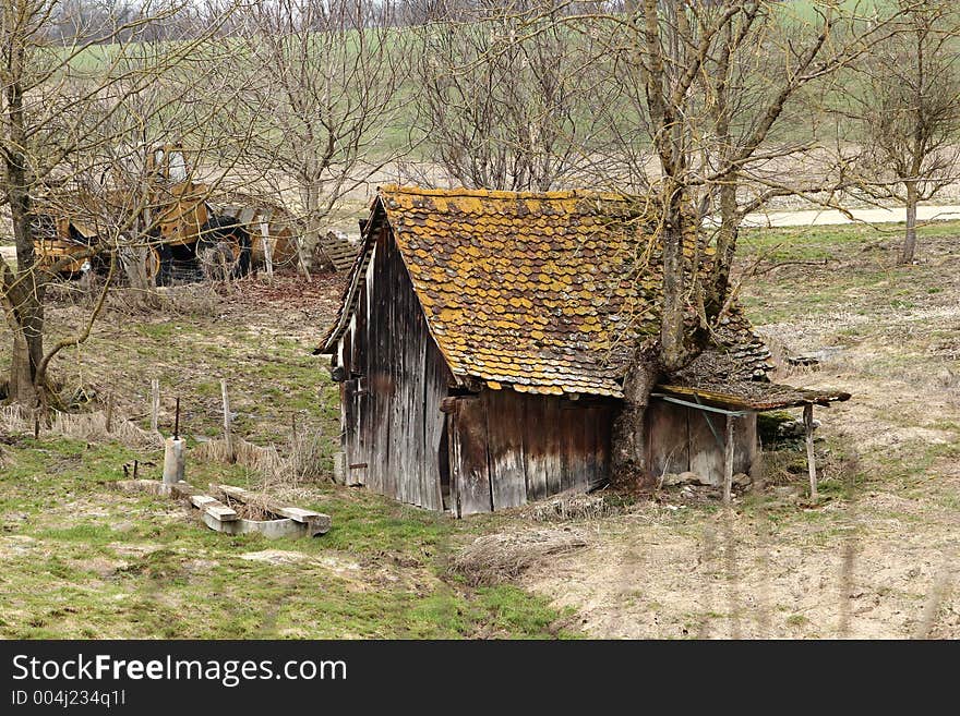 Old barn. Old barn