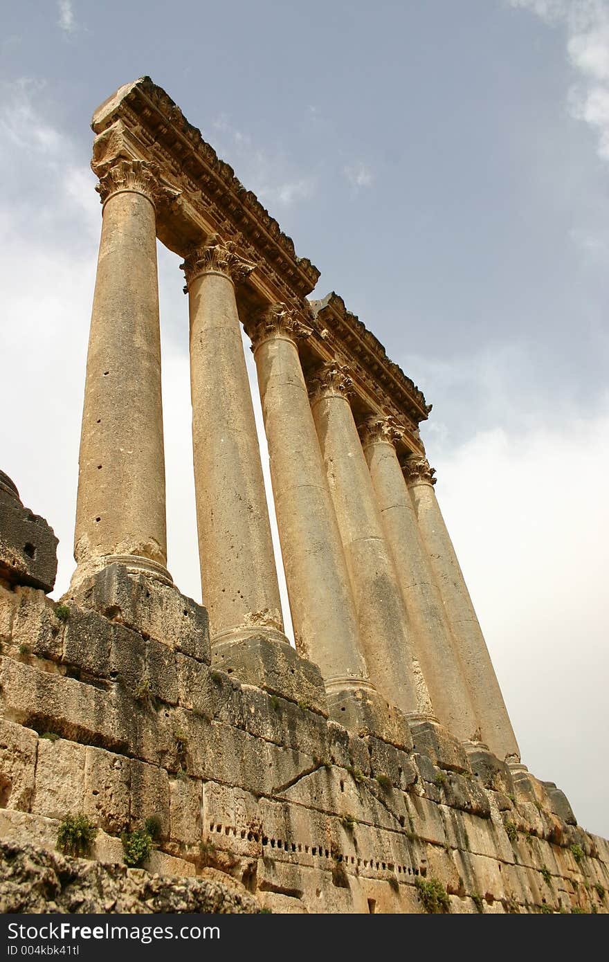 Ruins of baalbek. Ruins of baalbek