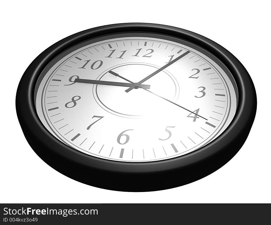 Isolated clock 02