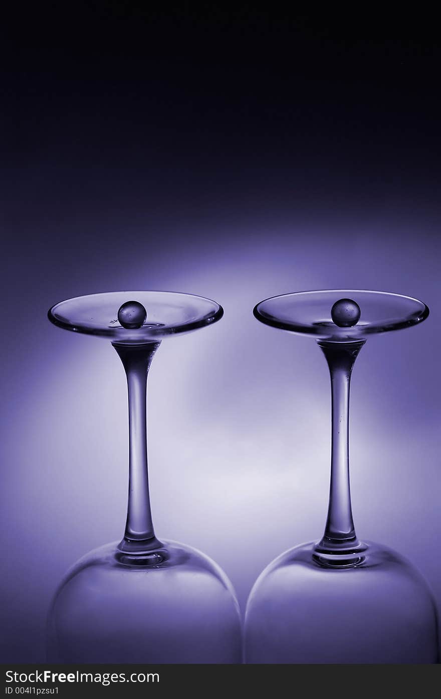 Objects - Blue Glassware