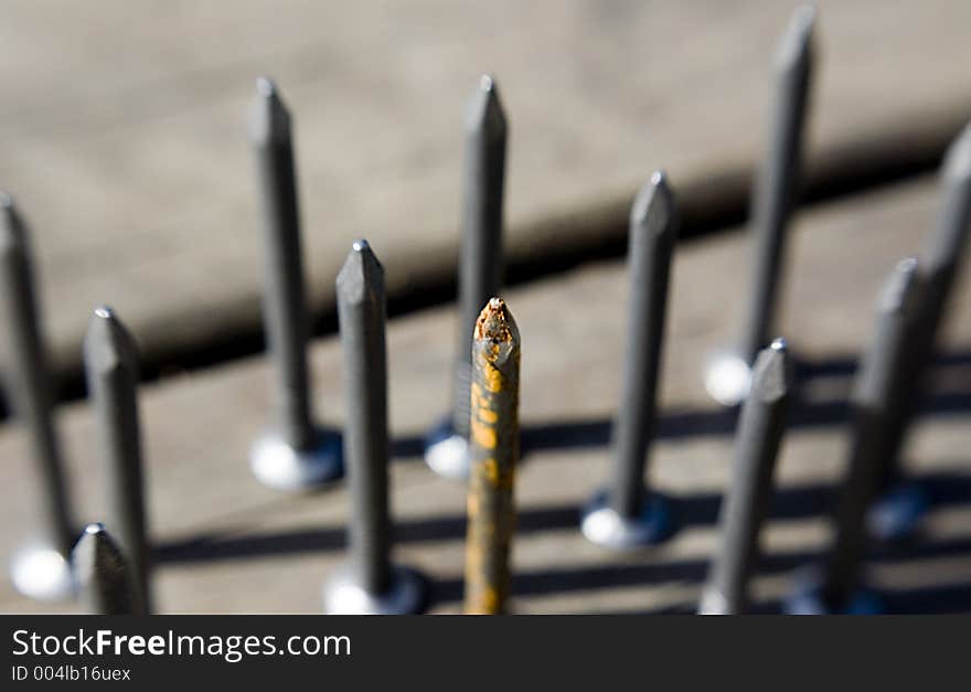 Abstract blurred close up of nails