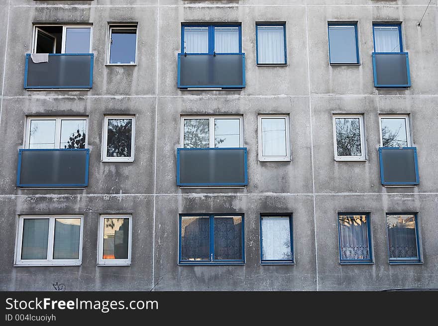 Monotone apartement-house. Monotone apartement-house