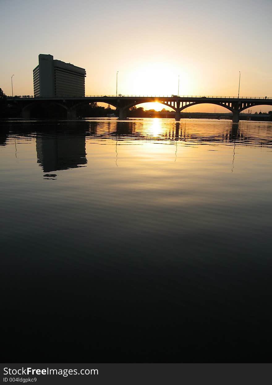 Original image of the sunset at the Congress Bridge in Austin Texas. Original image of the sunset at the Congress Bridge in Austin Texas.