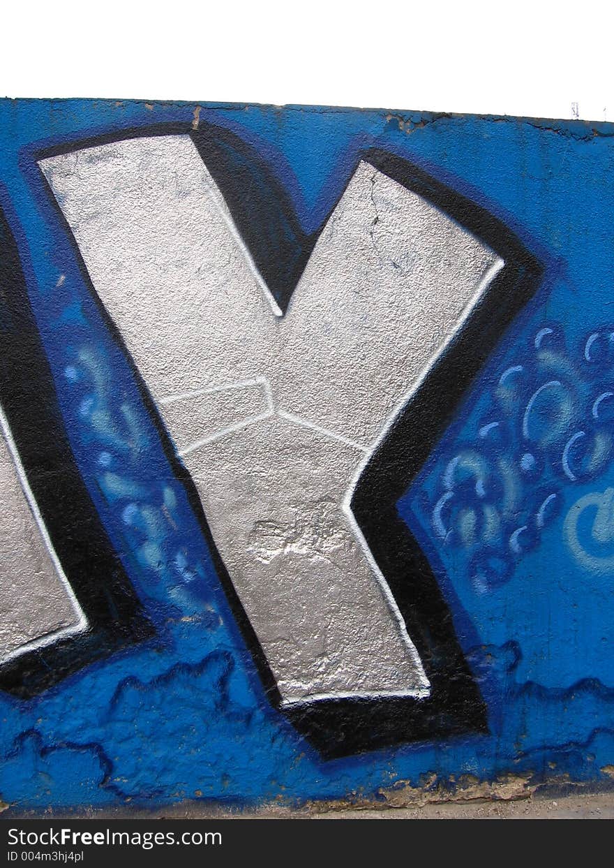 Letter Y, graffiti