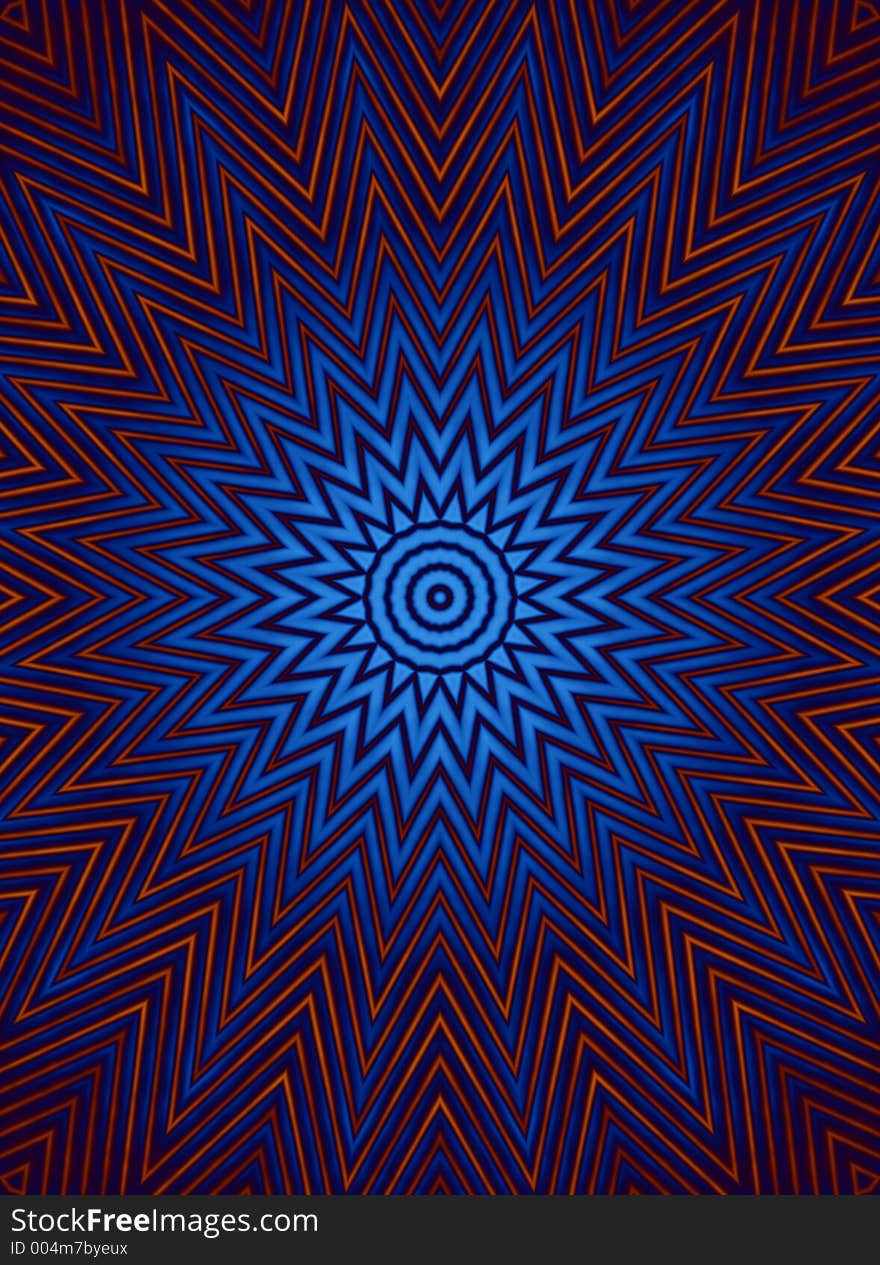 Abstract blue and orange background with no green