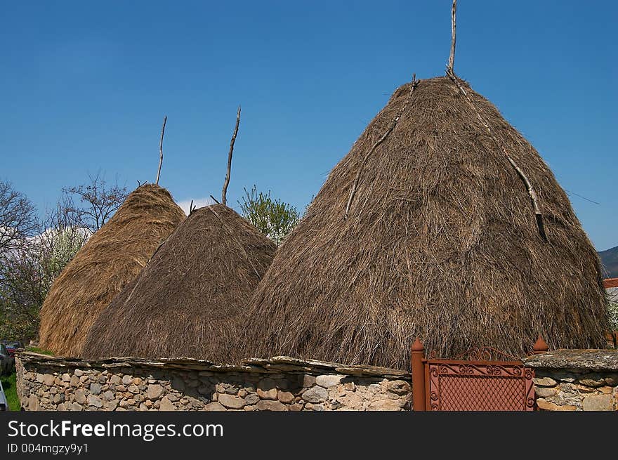 Three haystacks group. Three haystacks group