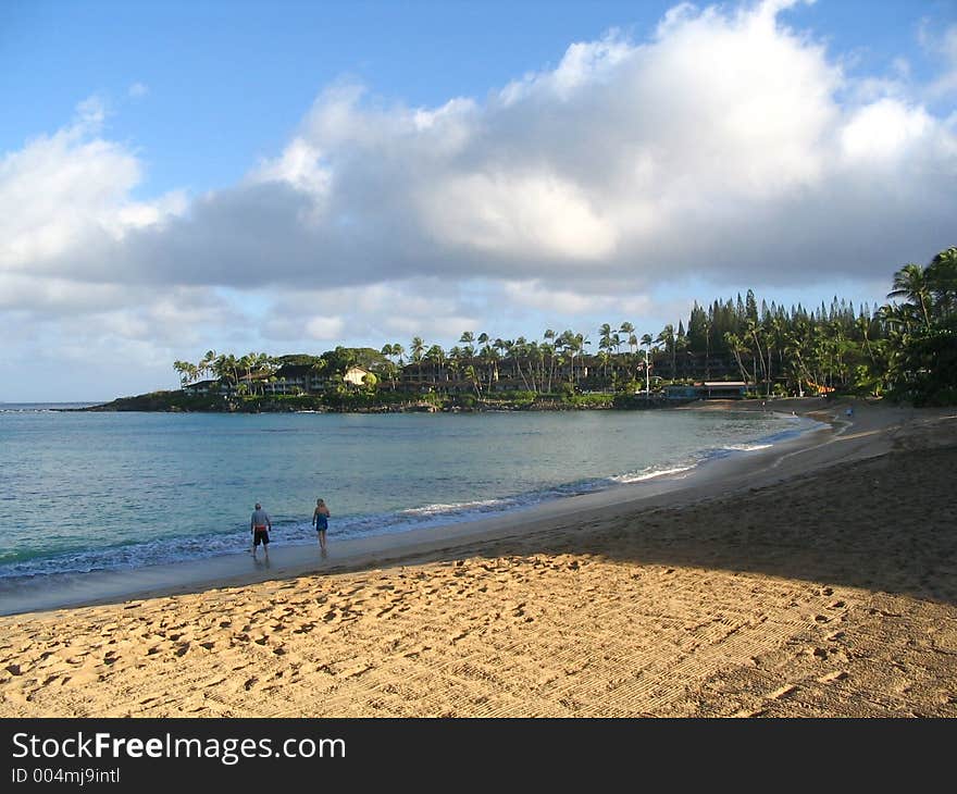 Early morning shot of Napili Beach in Maui, Hawaii. Early morning shot of Napili Beach in Maui, Hawaii