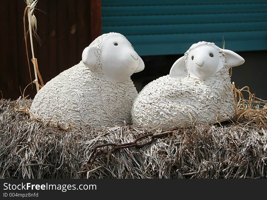 Two Little lamb toys