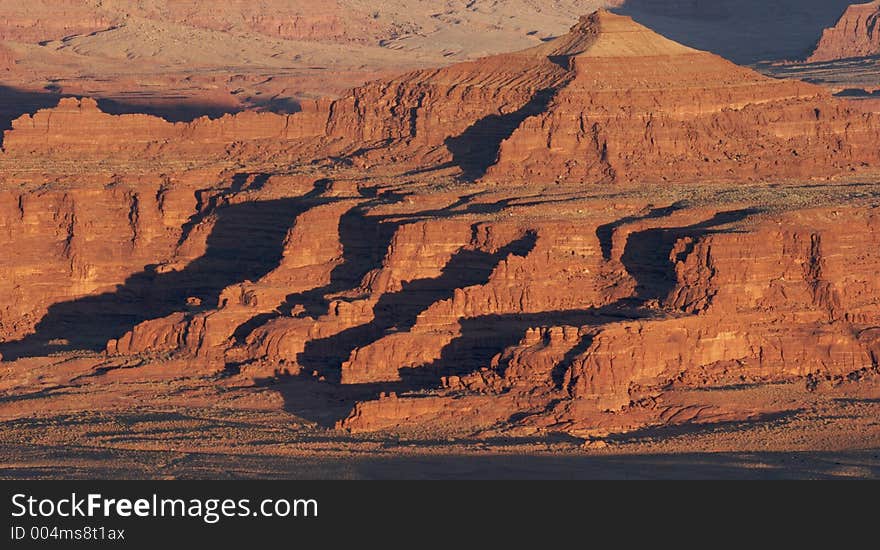 Sunset detail, Colorado River Valley