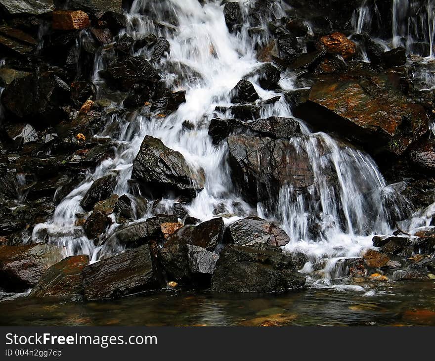 Lively waterfall. Lively waterfall.