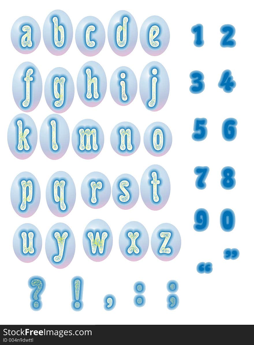 Water alphabet