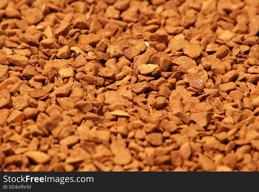 Close up of coffee grains