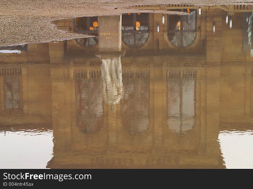 Reflection in water. Reflection in water