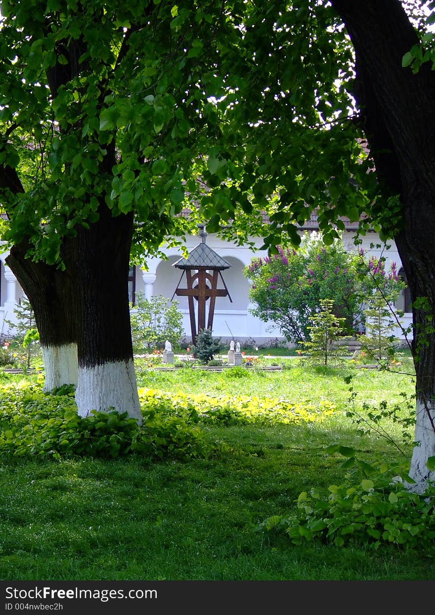 Cross at a monastery