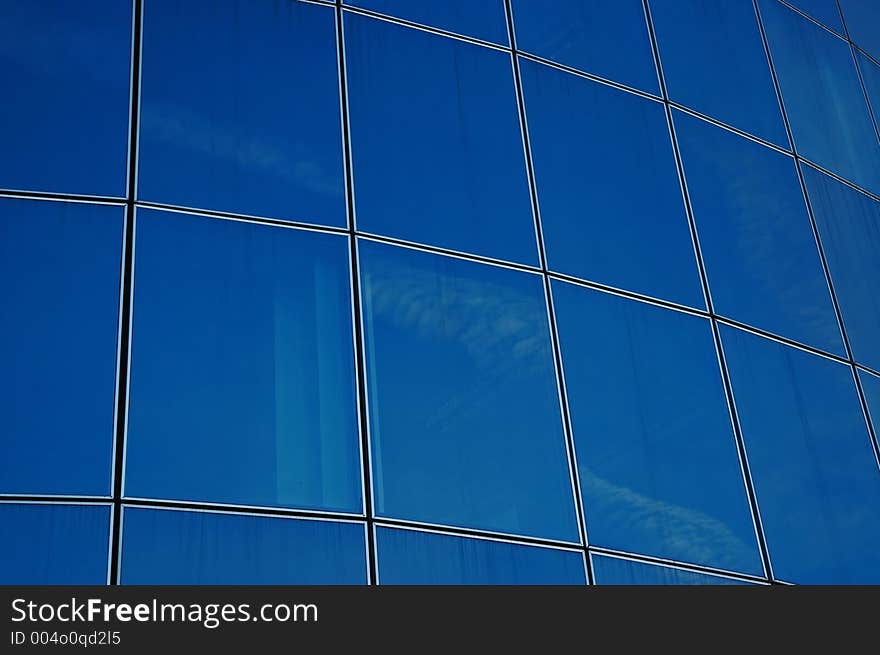 Front panels of a business building. Front panels of a business building