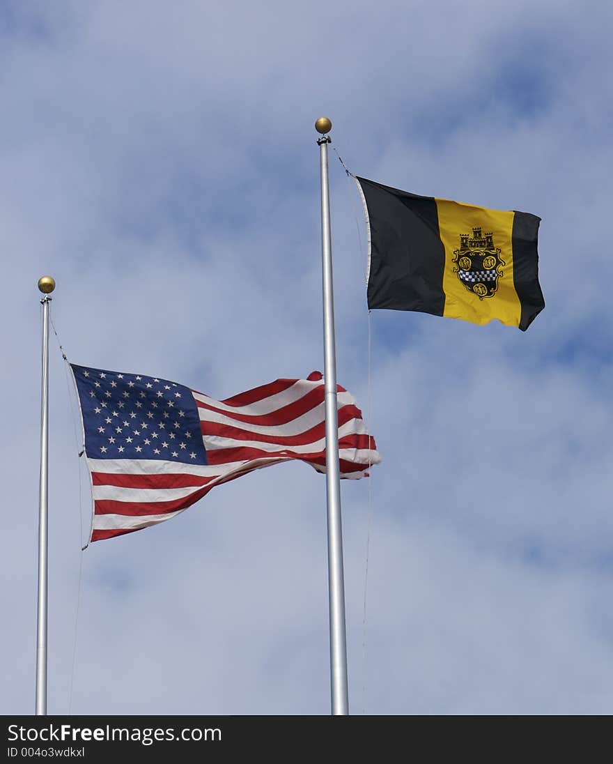 Pittsburgh & US Flag. Pittsburgh & US Flag