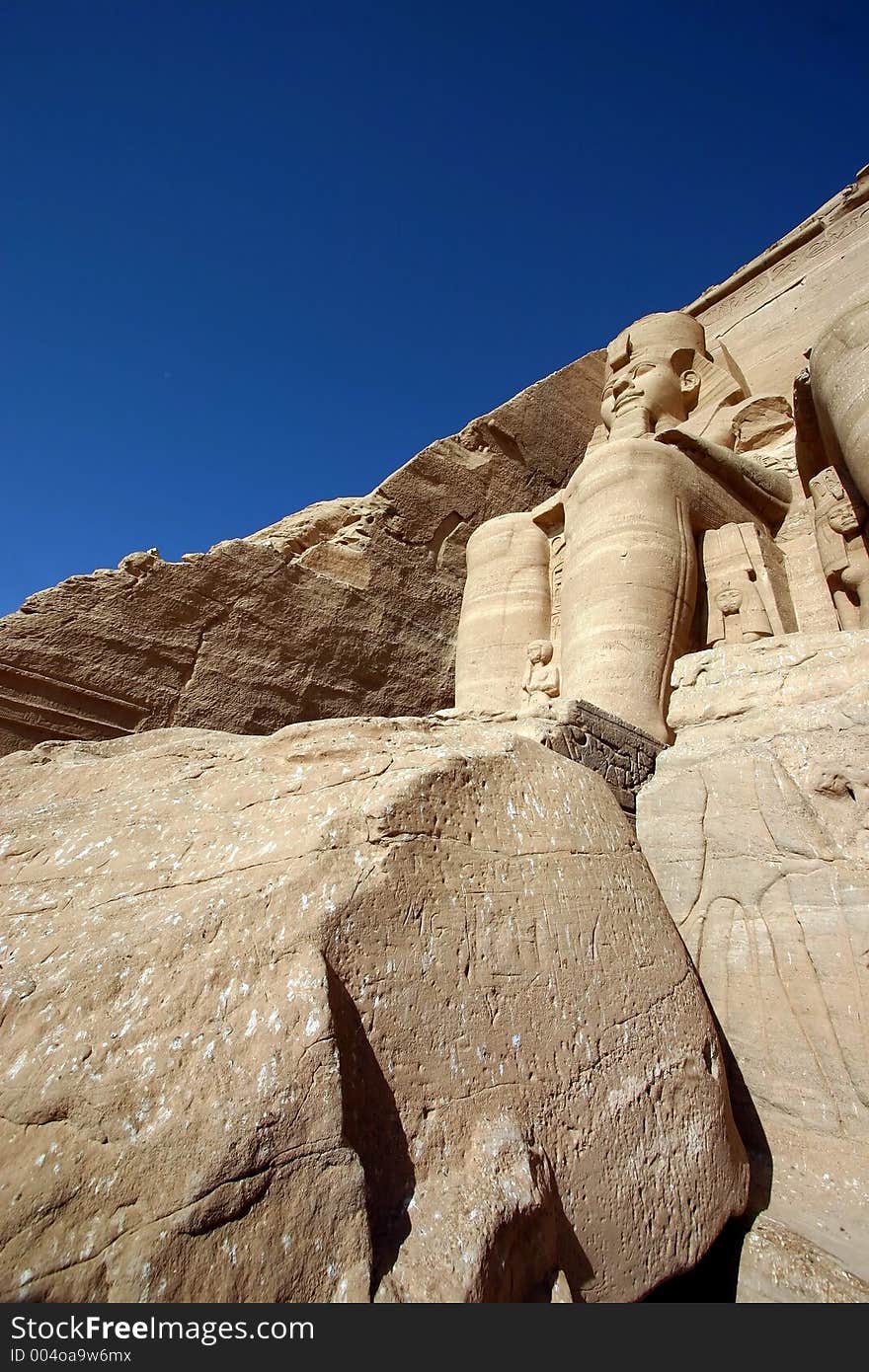 Egypt: Abu simbel in the morning. Egypt: Abu simbel in the morning