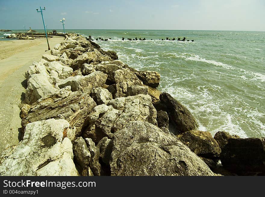 Beautiful afternoon at the Romanian Black Sea