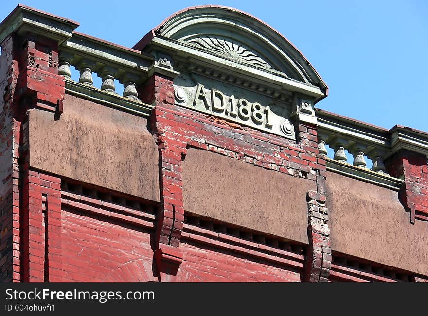 Historic downtown building. Historic downtown building.