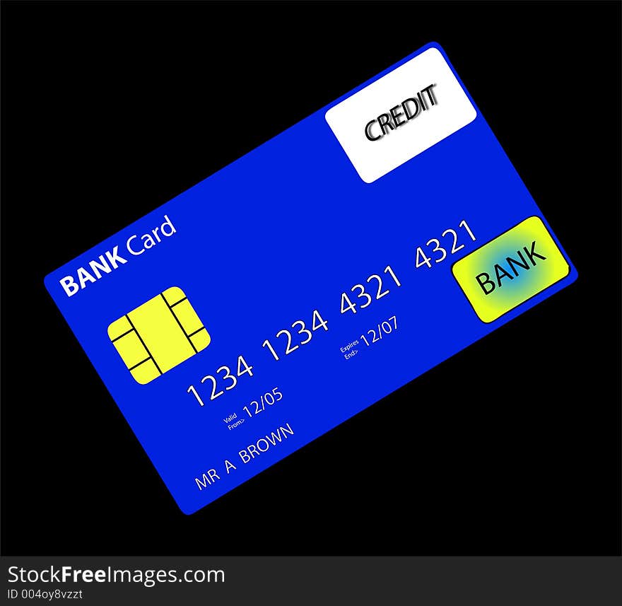 This is a bank credit card. This is a bank credit card