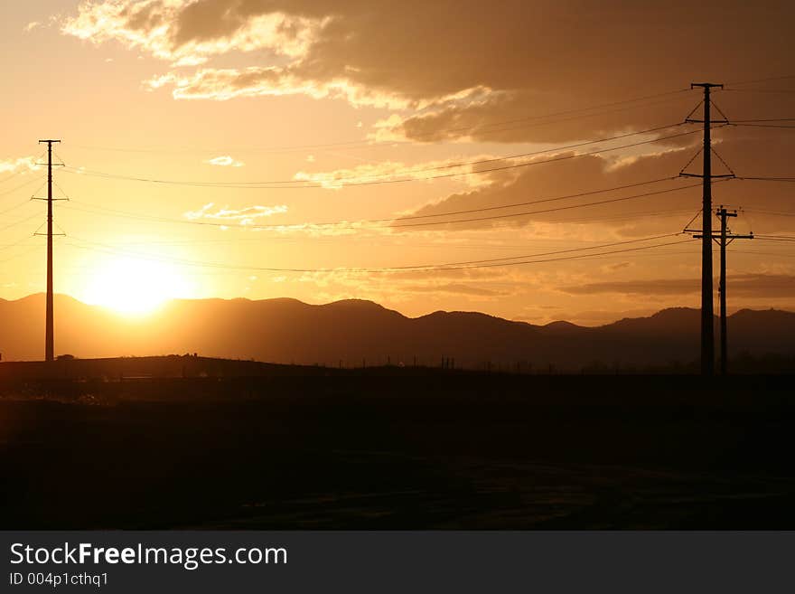 Powerline Sunset