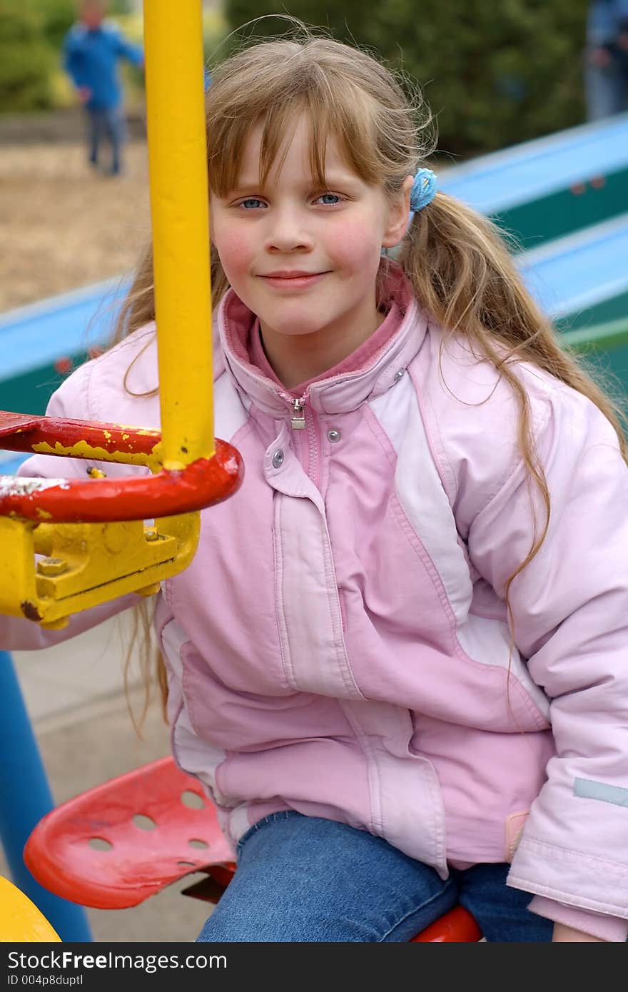 Pretty Girl At The Playground