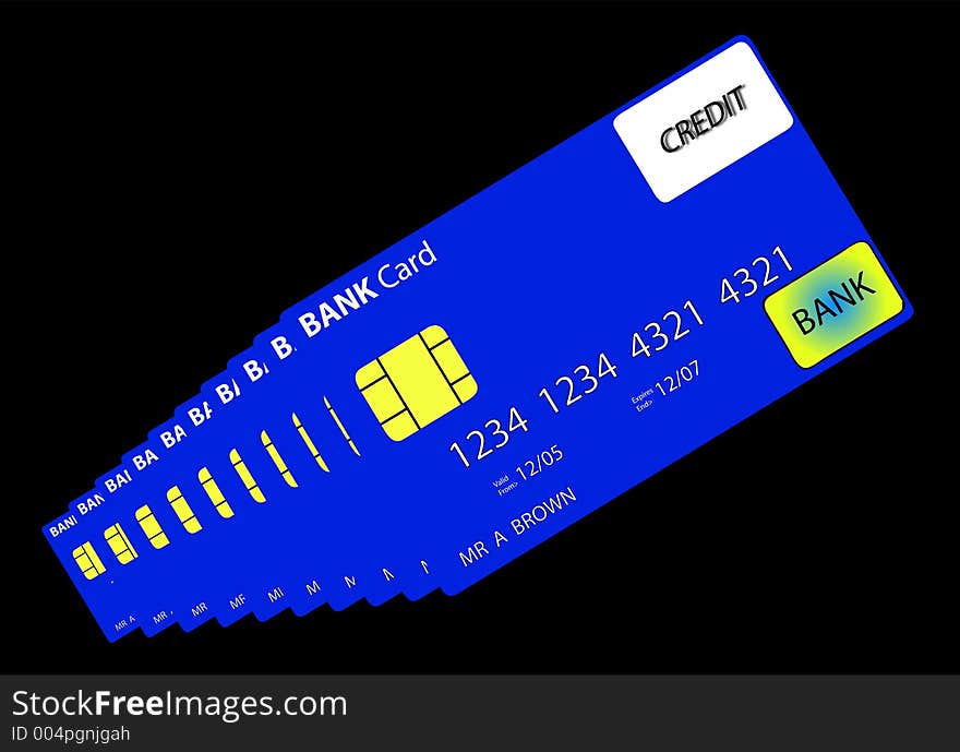 This is a bank credit card. This is a bank credit card.