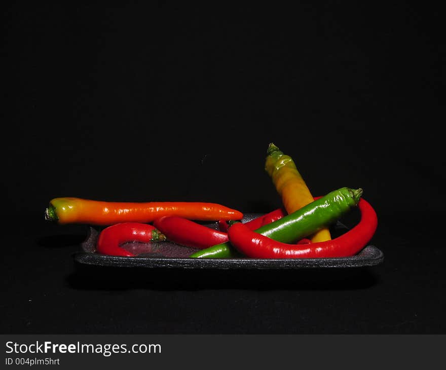 Hot peppers. Hot peppers