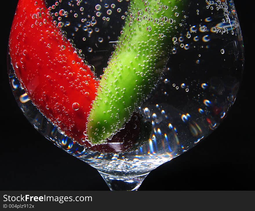 Peppers In Glass