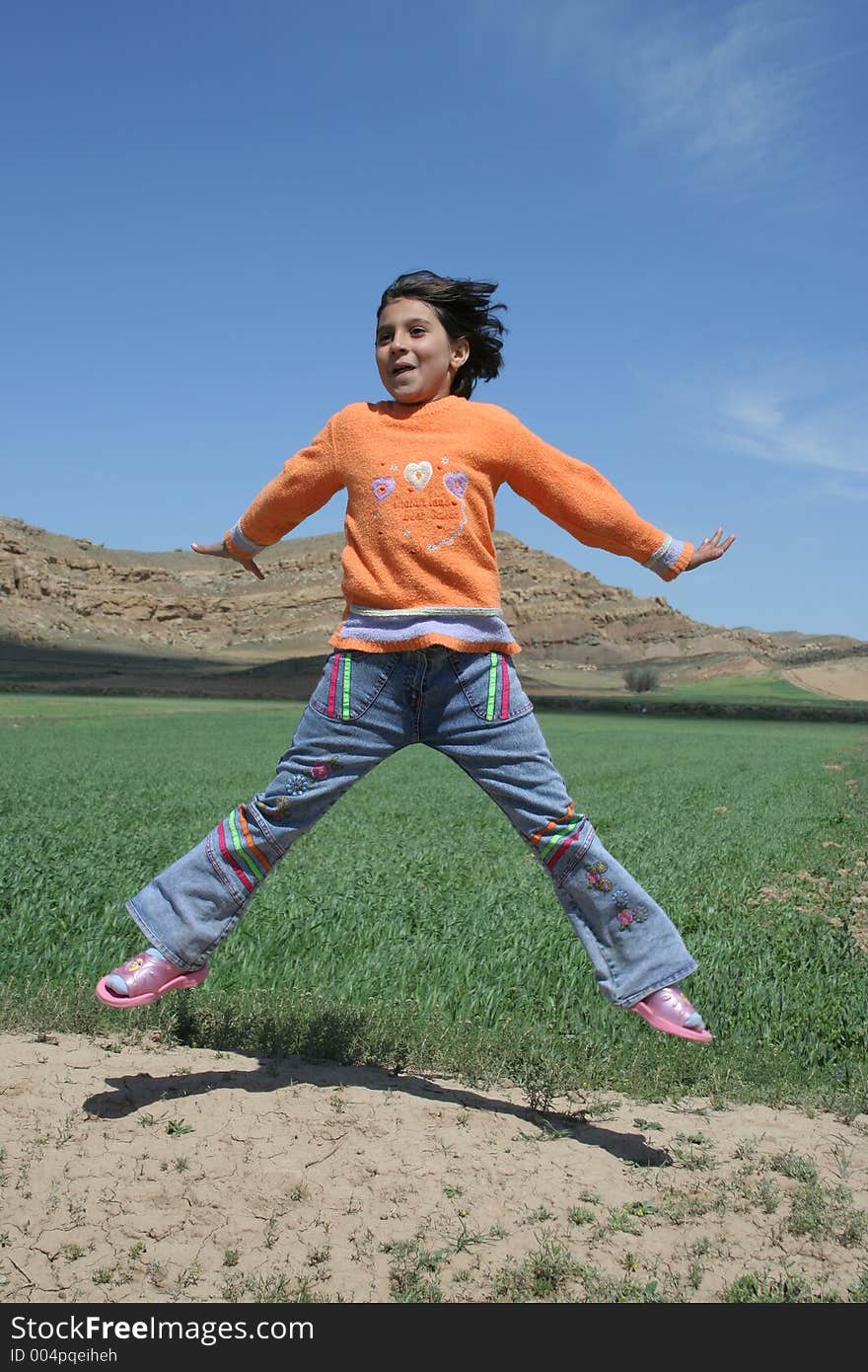 Jumping girl