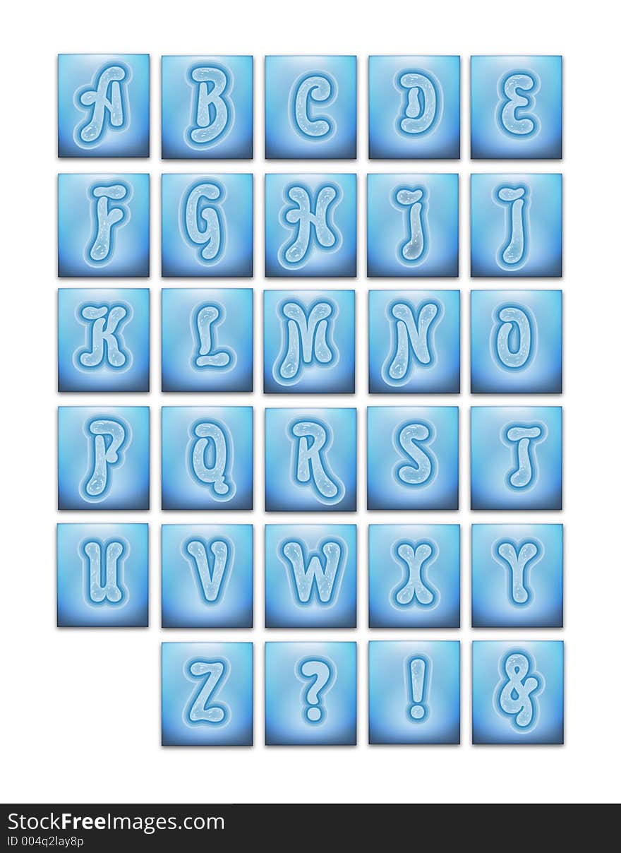 Decorative alphabet. Decorative alphabet