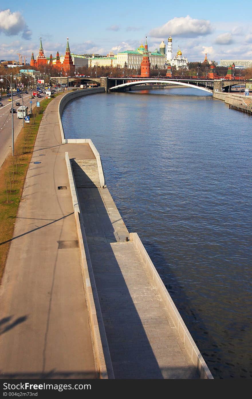 Moscow city and river. Russia.